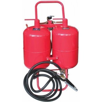 SB100 duale zandstraler zandstraalpot zandstraalketel soda stralen 38 liter