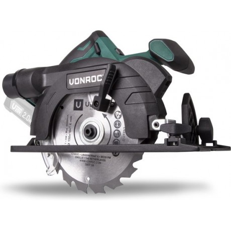 VONROC Accu Cirkelzaag – VPower 20V (zonder accu & lader) – Incl. parallelgeleider & Ø150MM zaagblad