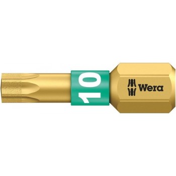 Wera 867/1 Bdc Tx10X25 Torx-Bit T 10 Gereedschapsstaal Gelegeerd Diamant Gecoat D 6.3 1 Stuks