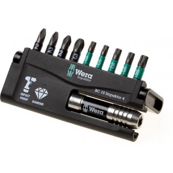 Wera 9-delige Impaktor bit-set speciaal voor slagmachines