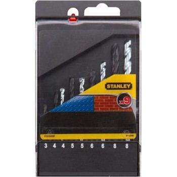 Stanley set van boren metaal en steen - 9 stuks