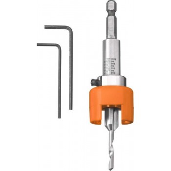 KWB HSS Hardhoutboor 4mm – Met dieptestop en verzinker