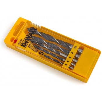 DeWalt DT4535 5 Delige Houtspiraalboor, Houtborenset 4-10 mm.