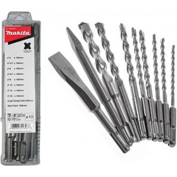Makita D-41470 Hamerboorset 10-Delig Sds-Plus 1 Set