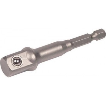 Hikoki Hitachi Adapter 1/4" zeskant x 3/8" vierkant met kog lengte 65mm