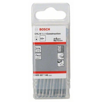 Bosch - Universele boren CYL-9 Multi Construction 40 x 75 mm, d 4 mm