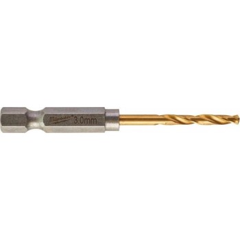 Milwaukee Shockwave  metaalboor   HSS-G Ti.  3mm (2st)