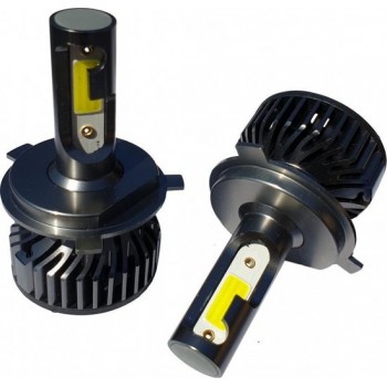 H4 koplamp set | 2x LED COB xenon wit 6000K | 2x36W 9-32V