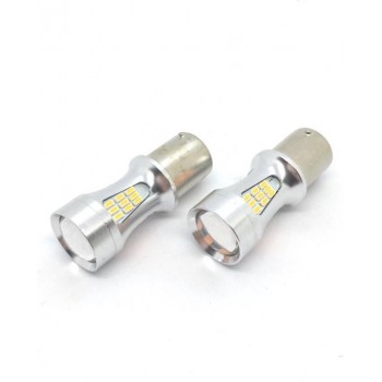 BA15S 1156 PY21W High Power LED Oranje Canbus knipperlichten (set)