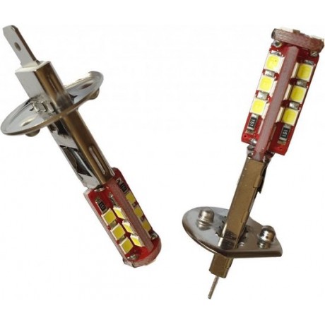 H1 autolamp 2 stuks | 27-SMD LED xenon wit 6000K | 3.5W - 12V