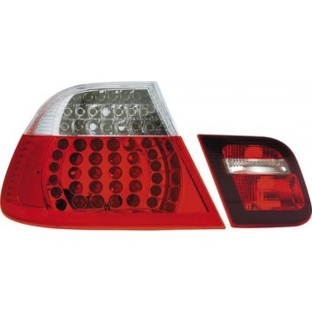 AutoStyle Set LED Achterlichten passend voor BMW 3-Serie E46 Sedan 1998-2001 - Rood/Helder