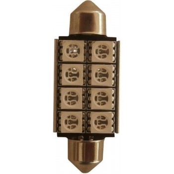 Canbus LED binnenverlichting C10W 42mm 8 SMD Blauw per stuk