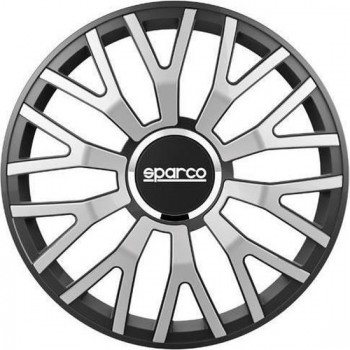 SPARCO Set van 4 leggings Pro leggings 16 '' - zilvergrijze rand zwart