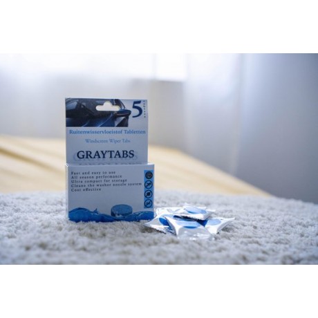 Graytabs-ruitenwisservloeistof tabletten-windscreen wiper tabs (5 in 1 pack)