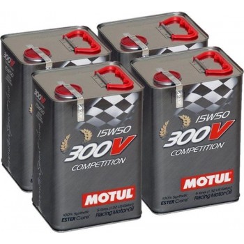 Motul aanbieding: 4 x 300V Competition 15W50 5L