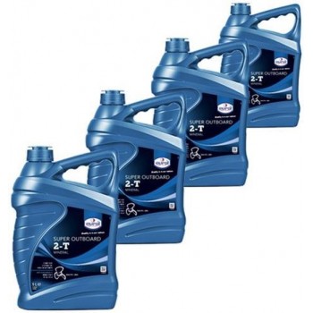 Eurol aanbieding: 4 x Eurol Nautic Line Super Outboard 2T 5L