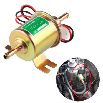 HEP-02A Universele auto 12V brandstofpomp Inline lagedruk elektrische brandstofpomp (goud)