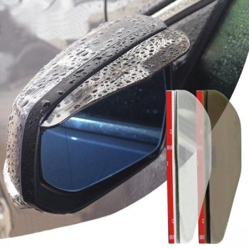 2 STKS Flexibele Shelding Regenscherm Zonneklep Schaduw Achteruitkijkspiegel voor Auto Achteruitkijkspiegels (transparant)