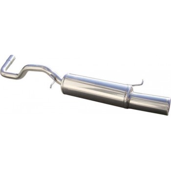 InoXcar 100% RVS Sportuitlaat passend voor Seat Ibiza 6K 1.9 TDi (110pk) 1997-2000 102mm