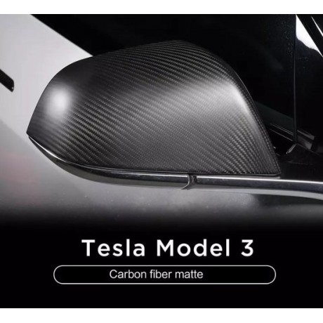 Tesla Model 3 Carbon Spiegelkappen Set Cover Auto Accessoires Exterieur Styling Nederland en België