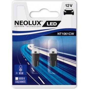 Osram Neolux LED Retrofit 6000K - T10 (W5W) - 12V/0.5W - set à 2 stuks