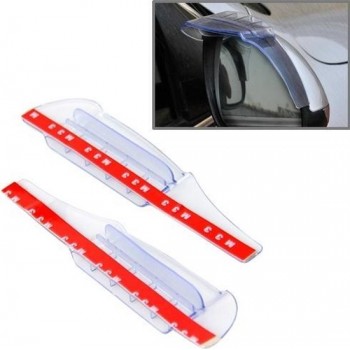 2 STKS Flexibele Shelding Regen Board Regen Wenkbrauw met Wind Gids Apparatus voor Auto Achteruitkijkspiegels (transparant)