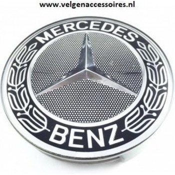 Mercedes naafdoppen krans zwart 75mm B66470201