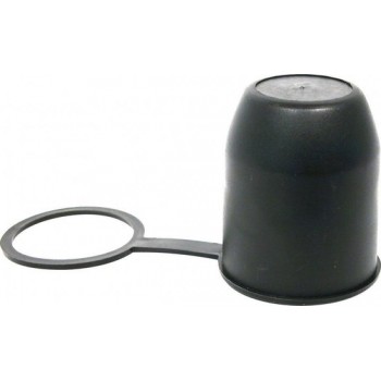 Trekhaakdop met ring zwart