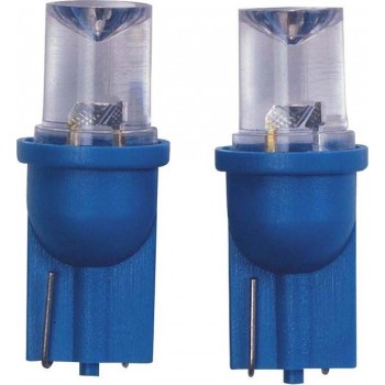 AutoStyle T-8 LED Lampen 12V Blauw Wide-Angle, set à 2 stuks