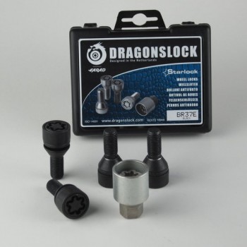 Dragonslock Velgenslot - Wielslot Set Renault Capture Vanaf 2013 - Verzinkt - Zwart Gecoat - Beste Keus