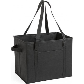 3x stuks auto kofferbak/kasten organizer tassen zwart vouwbaar 34 x 28 x 25 cm - Vouwbaar - Auto opberg accessoires