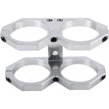 Aluminium Dubbele Brandstofpomp Beugel Oliefilter Beugel voor Brandstofpomp Brandstoffilter Beugel Dubbele Oliepomphouder