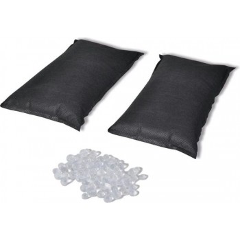 vidaXL Luchtontvochtigingszakken 2 st 2 kg silica gel