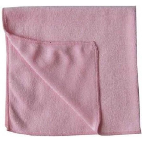 Microvezeldoekjes - 10 pack - Droogdoek - Microfiber - Schoonmaakdoek - Poetsdoek - Auto wassen - 35 x 35 cm - Roze