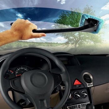 Microvezel Autowasborstel Met Steel -  Raamborstel -  Autoborstel - Wasborstel Auto