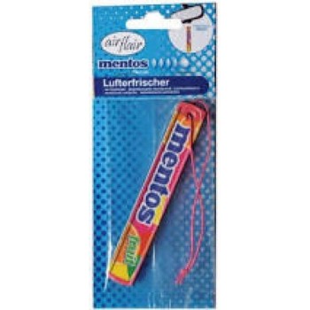 Mentos auto luchtverfrisser  2 stuks rainbow en fruit