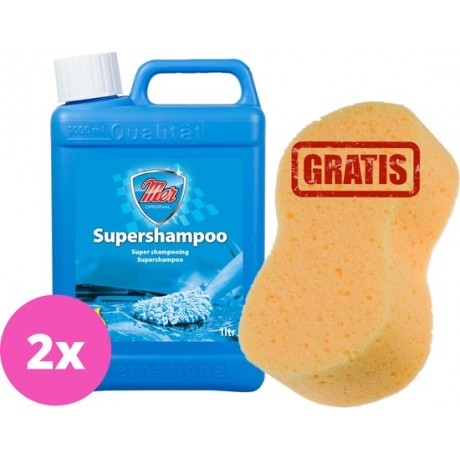Mer Original Supershampoo (2x) + Jumbo Spons | Voordeelset