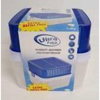 Ultra Fresh - Vochtvreter 2 x 400 gram + navulling 3 x 400 gram