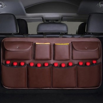 Leren Kofferbak organizer - Opbergzakken koffer - Autostoel Organizer