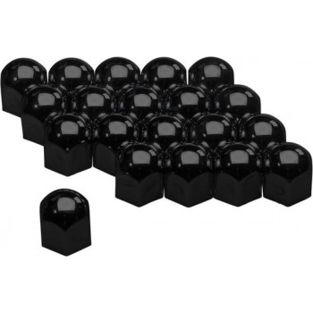 Autostyle Wielmoerkapjes 17 Mm Staal Zwart 20 Stuks