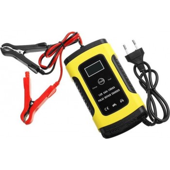 Acculader - Druppellader 12V 6A - Acculader Auto Boot Scooter Motor Camper - Batterijlader - Reparatie Modus