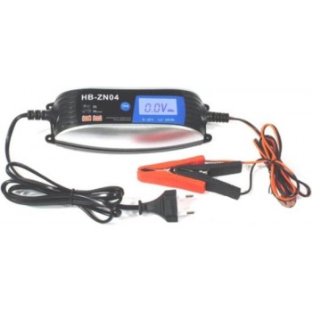Accu Druppellader / Acculader 6V/12V voor auto, motor, camper of boot met display