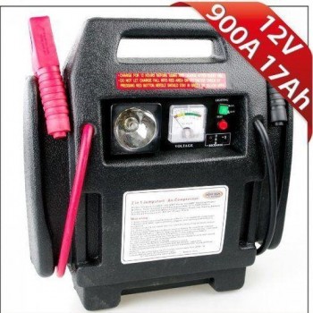 Hofftech  Jumpstarter 4IN1| Voeding 12 volt | Noodverlichting | Compressor, max 17 bar