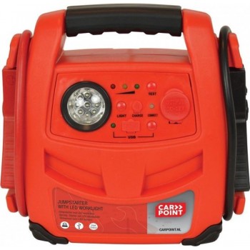 Carpoint Starthulp 2-in-1 Met Led Werklamp 12 Volt 7 Ah Oranje