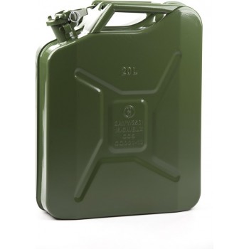 Minalco benzine jerrycan - 20 Ltr metaal - UN goedgekeurd - groen