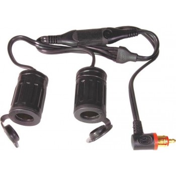 OptiMate CABLE O-36 Y-splitter, BIKE 90°-plug naar, 2 x AUTO-uitgang