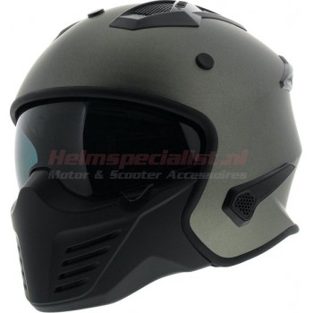Vito Bruzano Jethelm - Motorhelm - Mat Titanium- Maat L