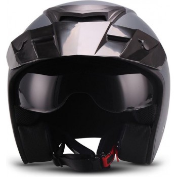 Moto S77 Navy donker blauw, politie motor helm, scooterhelm heren en dames helm XL 61- 62 cm hoofdomtrek