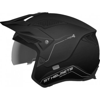 HELM DISTRICT SV MAT ZWART XL