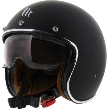 MT Jethelm Le Mans II SV mat zwart motorhelm scooterhelm XS